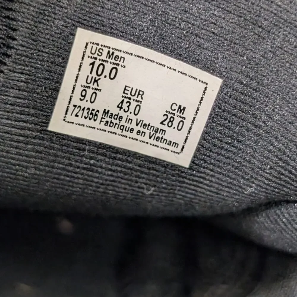 Vans Atwood Delux Sneaker Grey Black Canvas Casual Emo Grunge Athleisure Size 10
